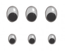 Oválne plastové pohyblivé očká 10mm