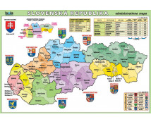 Slovenská republika - administratívna mapa XL (100x70 cm)