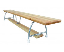 Gymnastická lavička s kovovou konštrukciou 2 m
