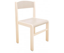 Drevená stolička výška 38 cm - JAVOR, cappuccino