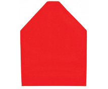 Filcový panel Domček - červený
