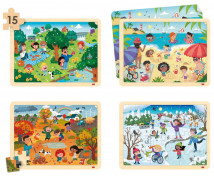 Puzzle set - Ročné obdobia a udržateľný svet