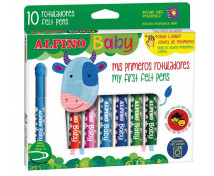ALPINO Baby, fixy pre najmenších, 10 farieb
