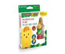 ALPINO Baby, prstové voskovky, 6 farieb