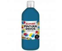 ALPINO Prstové farby vo fľaši, 500 ml - modrá