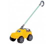 Auto na tyči, žlté