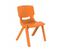 Plastová stolička, výška 30 cm, oranžová