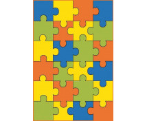Koberec Puzzle, 3x4 m