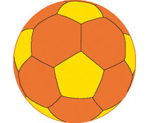 Koberec Lopta - oranžový, ø 1,2 m