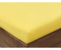 Napínacie prestieradlo JERSEY, 120 x 60 cm, žlté