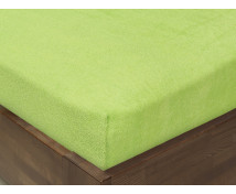 Napínacie prestieradlo FROTÉ, 120 x 60 cm, zelené