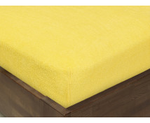 Napínacie prestieradlo FROTÉ, 120 x 60 cm, žlté