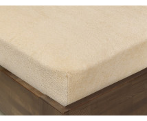 Napínacie prestieradlo FROTÉ, 120 x 60 cm, béžové