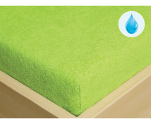 Napínacie nepriepustné prestieradlo FROTÉ, 120 x 60 cm, zelené