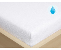 Napínacie nepriepustné prestieradlo FROTÉ, 140 x 70 cm, biele