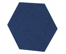 Akustický panel, šesťhranný, modrý