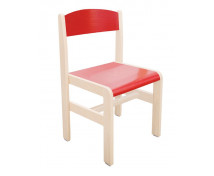 Drevená stolička JAVOR EXTRA - červená 38 cm