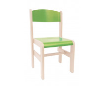 Drevená stolička JAVOR EXTRA zelená 38 cm