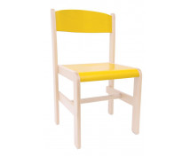 Drevená stolička JAVOR EXTRA žltá 38 cm