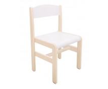 Drevená stolička JAVOR EXTRA - 38 cm, biela