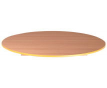 Stolová doska 18 mm, BUK, kruh 90 cm, žltá