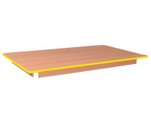 Stolová doska 18 mm, BUK, obdĺžnik 125x80 cm,  žltá