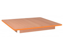 Stolová doska 18 mm, BUK, štvorec 80x80 cm,  oranžová