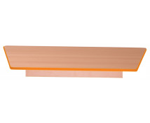 Stolová doska 18 mm, BUK, lichobežník, oranžová