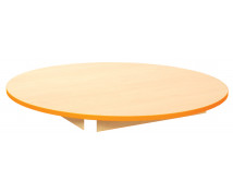 Stolová doska 18 mm, JAVOR, kruh 125 cm,  oranžová