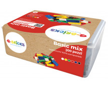 Kocky Qbriksy - Základné farby MIX v boxe - 300 ks