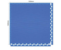 Penová puzzle podložka - modrá