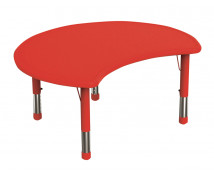 Plastová stolová doska - Kruh výsek červený