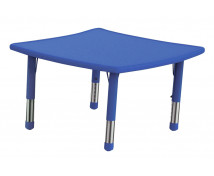 Plastová stolová doska - nepravý štvorec, modrý