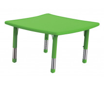 Plastová stolová doska - nepravý štvorec, zelený