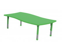 [Plastová stolová doska - nepravý obdĺžnik. zelený]