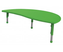Plastová stolová doska - nepravý polkruh, zelený