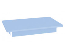 Farebná stolová doska 18 mm, štvorec 80x80 cm, modrá