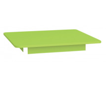 Farebná stolová doska 18 mm, štvorec 80x80 cm, zelená