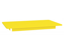 [Farebná stolová doska 18 mm, obdlžnik 125x80 cm, žltá]