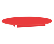 [Farebná stolová doska 18 mm, kruh 125 cm, červená]