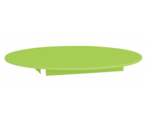 [Farebná stolová doska 18 mm, kruh 125 cm, zelená]