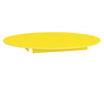 [Farebná stolová doska 18 mm, kruh 90 cm, žltá]