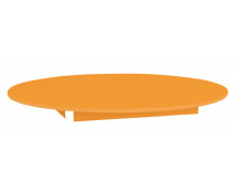 [Farebná stolová doska 18 mm, kruh 90 cm, oranžová]