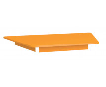 [Farebná stolová doska 18 mm, lichobežník, oranžová]