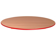 Stolová doska 18 mm, BUK, kruh 125 cm, červená