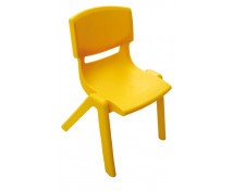 Stolička plast. 38 cm žltá