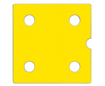 Dvierka Numeric 4 - žlté