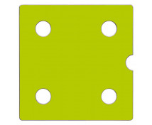Dvierka Numeric 4 - zelené