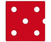 Dvierka Numeric 5 - červené