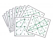 Karty ku geometrickej tabuľke - Sada 2